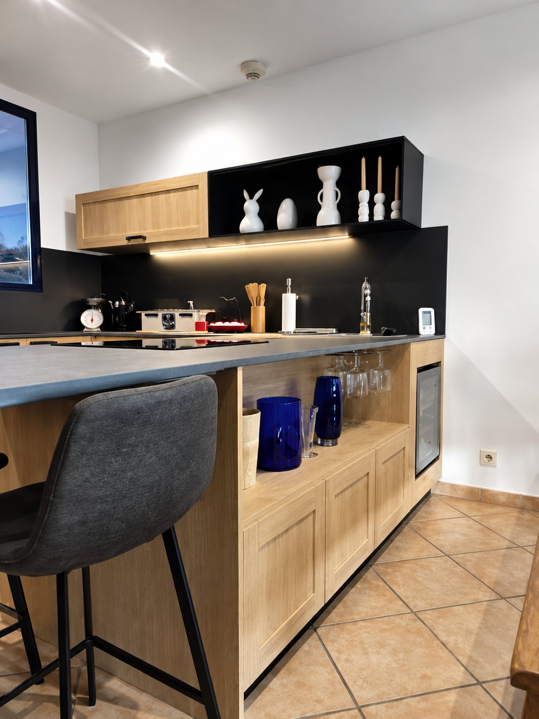 Cuisine sur mesure réalisée par Atelier des Cuisines